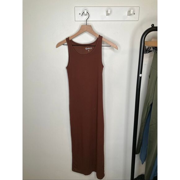 Quince Tencel Rib Knit Sleeveless Dress - Picture 4 of 8